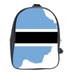 Botswana Flag Map Geography School Bag (xl) by Sapixe