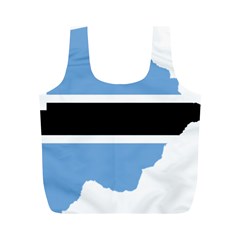 Botswana Flag Map Geography Full Print Recycle Bag (m) by Sapixe