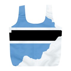 Botswana Flag Map Geography Full Print Recycle Bag (l) by Sapixe