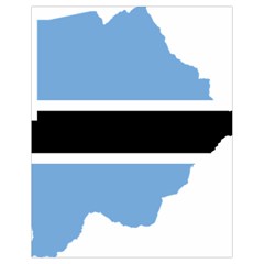 Botswana Flag Map Geography Drawstring Bag (small) by Sapixe