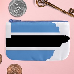 Botswana Flag Map Geography Large Coin Purse by Sapixe