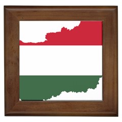 Hungary Country Europe Flag Framed Tile by Sapixe