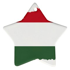 Hungary Country Europe Flag Ornament (star) by Sapixe