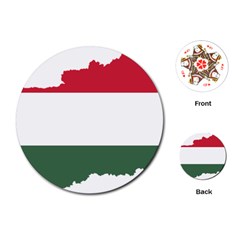 Hungary Country Europe Flag Playing Cards Single Design (round) by Sapixe