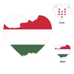 Hungary Country Europe Flag Playing Cards Single Design (heart) by Sapixe