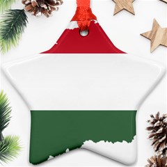 Hungary Country Europe Flag Star Ornament (two Sides) by Sapixe