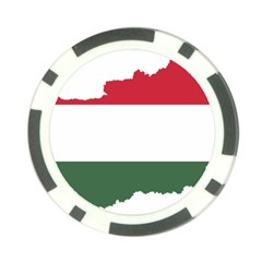 Hungary Country Europe Flag Poker Chip Card Guard by Sapixe