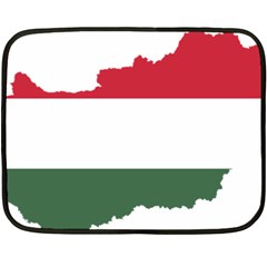 Hungary Country Europe Flag Fleece Blanket (mini) by Sapixe