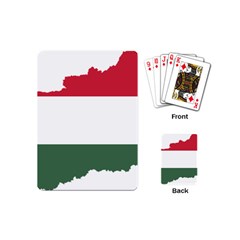 Hungary Country Europe Flag Playing Cards Single Design (mini) by Sapixe