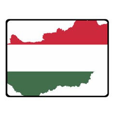 Hungary Country Europe Flag Double Sided Fleece Blanket (small)  by Sapixe