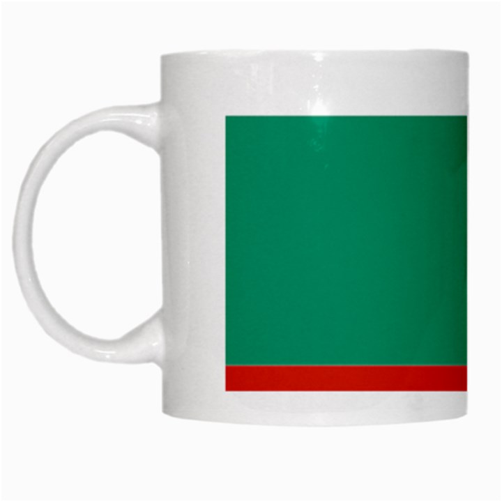 Bulgaria Country Europe Flag White Mugs