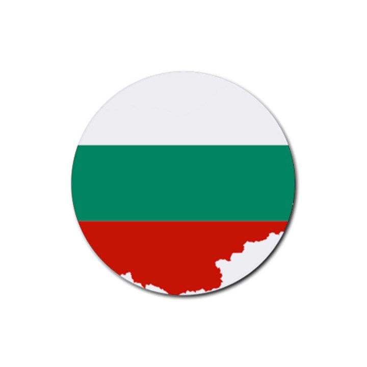 Bulgaria Country Europe Flag Rubber Coaster (Round) 