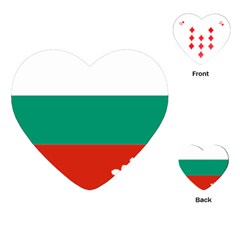 Bulgaria Country Europe Flag Playing Cards Single Design (heart) by Sapixe