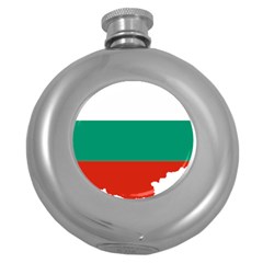 Bulgaria Country Europe Flag Round Hip Flask (5 Oz) by Sapixe