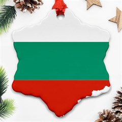 Bulgaria Country Europe Flag Ornament (snowflake) by Sapixe