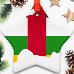 Central African Republic Flag Map Ornament (star) by Sapixe