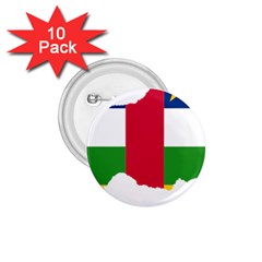 Central African Republic Flag Map 1 75  Buttons (10 Pack) by Sapixe