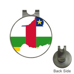 Central African Republic Flag Map Hat Clips With Golf Markers by Sapixe