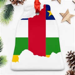 Central African Republic Flag Map Bell Ornament (two Sides) by Sapixe