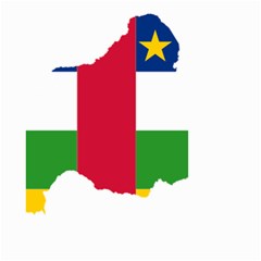 Central African Republic Flag Map Small Garden Flag (two Sides) by Sapixe