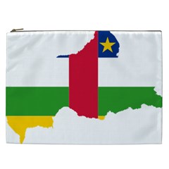 Central African Republic Flag Map Cosmetic Bag (xxl)