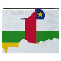 Central African Republic Flag Map Cosmetic Bag (xxxl) by Sapixe