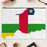 Central African Republic Flag Map Cosmetic Bag (XXXL) Front