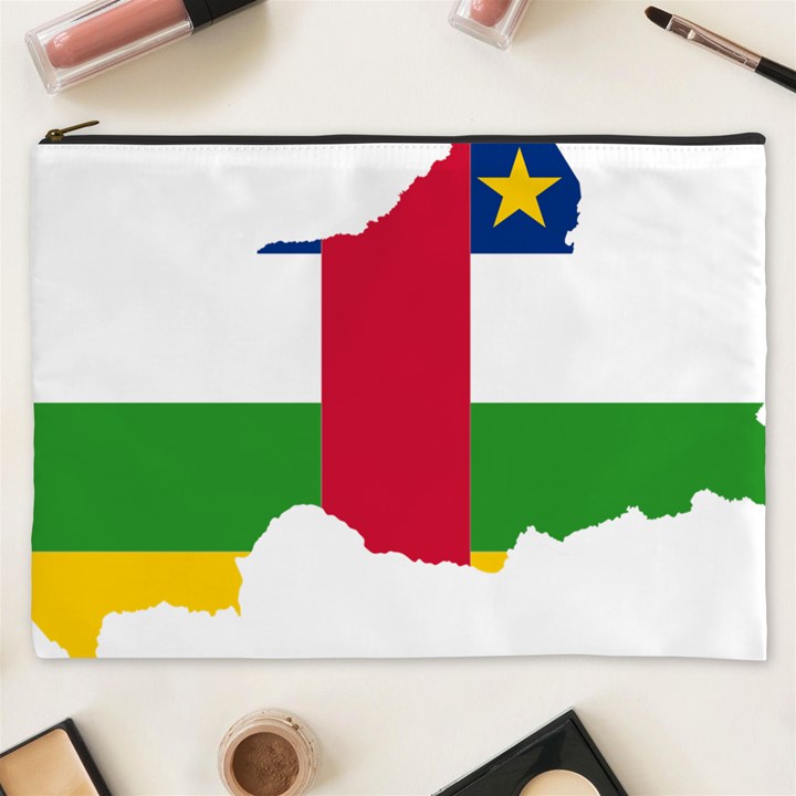 Central African Republic Flag Map Cosmetic Bag (XXXL)