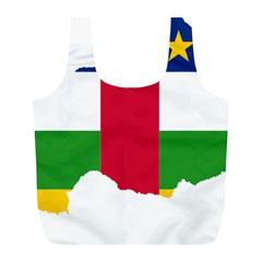 Central African Republic Flag Map Full Print Recycle Bag (l) by Sapixe