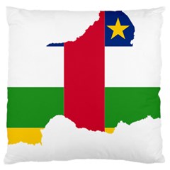 Central African Republic Flag Map Standard Flano Cushion Case (one Side) by Sapixe