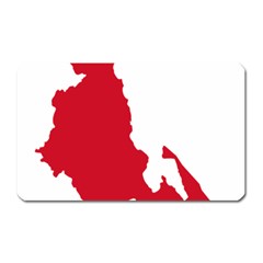 Malawi Flag Map Geography Outline Magnet (rectangular) by Sapixe