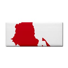 Malawi Flag Map Geography Outline Hand Towel by Sapixe