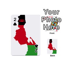 Malawi Flag Map Geography Outline Playing Cards 54 Designs (mini) by Sapixe