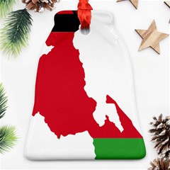 Malawi Flag Map Geography Outline Bell Ornament (two Sides) by Sapixe