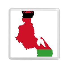 Malawi Flag Map Geography Outline Memory Card Reader (square) by Sapixe