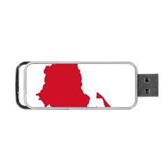 Malawi Flag Map Geography Outline Portable Usb Flash (one Side) by Sapixe