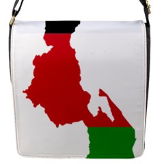 Malawi Flag Map Geography Outline Flap Closure Messenger Bag (s) by Sapixe