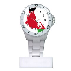 Malawi Flag Map Geography Outline Plastic Nurses Watch by Sapixe