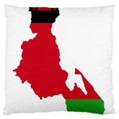 Malawi Flag Map Geography Outline Standard Flano Cushion Case (one Side) by Sapixe