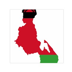 Malawi Flag Map Geography Outline Small Satin Scarf (square) by Sapixe