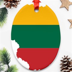 Lithuania Country Europe Flag Ornament (oval) by Sapixe