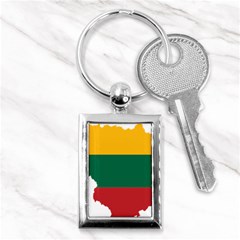 Lithuania Country Europe Flag Key Chain (rectangle) by Sapixe