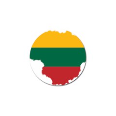 Lithuania Country Europe Flag Golf Ball Marker (10 Pack) by Sapixe