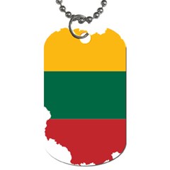 Lithuania Country Europe Flag Dog Tag (two Sides) by Sapixe