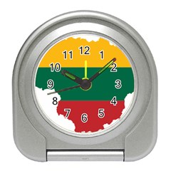 Lithuania Country Europe Flag Travel Alarm Clock by Sapixe