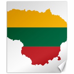 Lithuania Country Europe Flag Canvas 8  X 10  by Sapixe