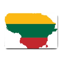 Lithuania Country Europe Flag Small Doormat  by Sapixe