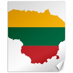 Lithuania Country Europe Flag Canvas 11  X 14  by Sapixe