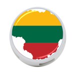 Lithuania Country Europe Flag 4-Port USB Hub (Two Sides) Front