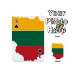 Lithuania Country Europe Flag Playing Cards 54 Designs (Mini) Front - Spade3